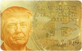 Commemorate Trump Crypto President Gold Card