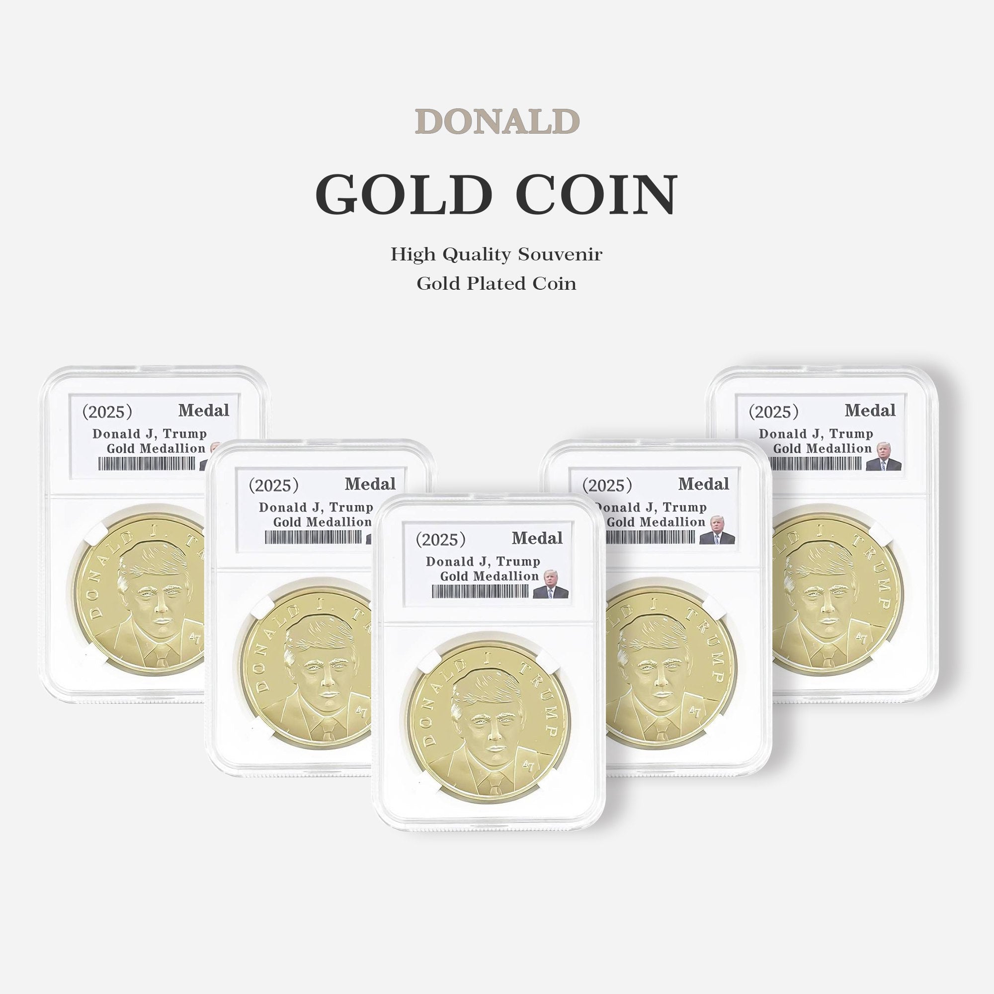 President Trump Victory Gold Coin 2025 - 47 President Edition